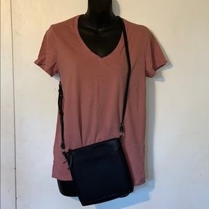 Black cross over purse